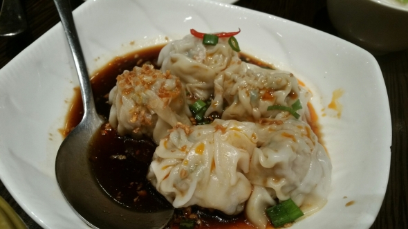 Wanton with Chilli Oil $5.80
